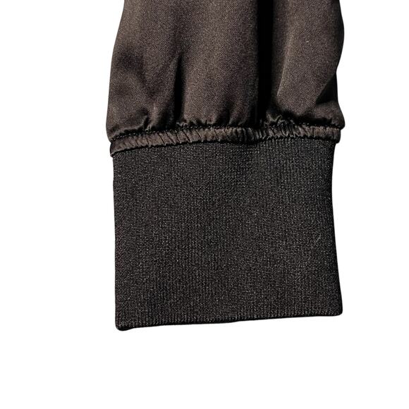 Vintage Y2K Bomber Jacket IZ Byer Size Small Satin Embroidered Baseball Retro - Picture 7 of 11